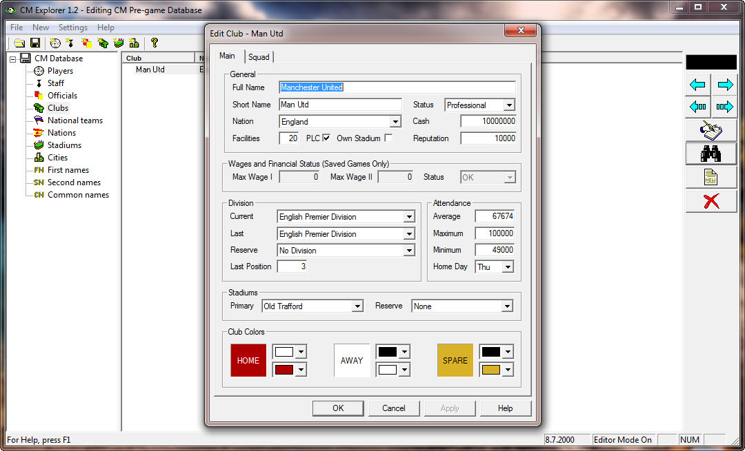 Championship Manager 0102 Save Game Editor